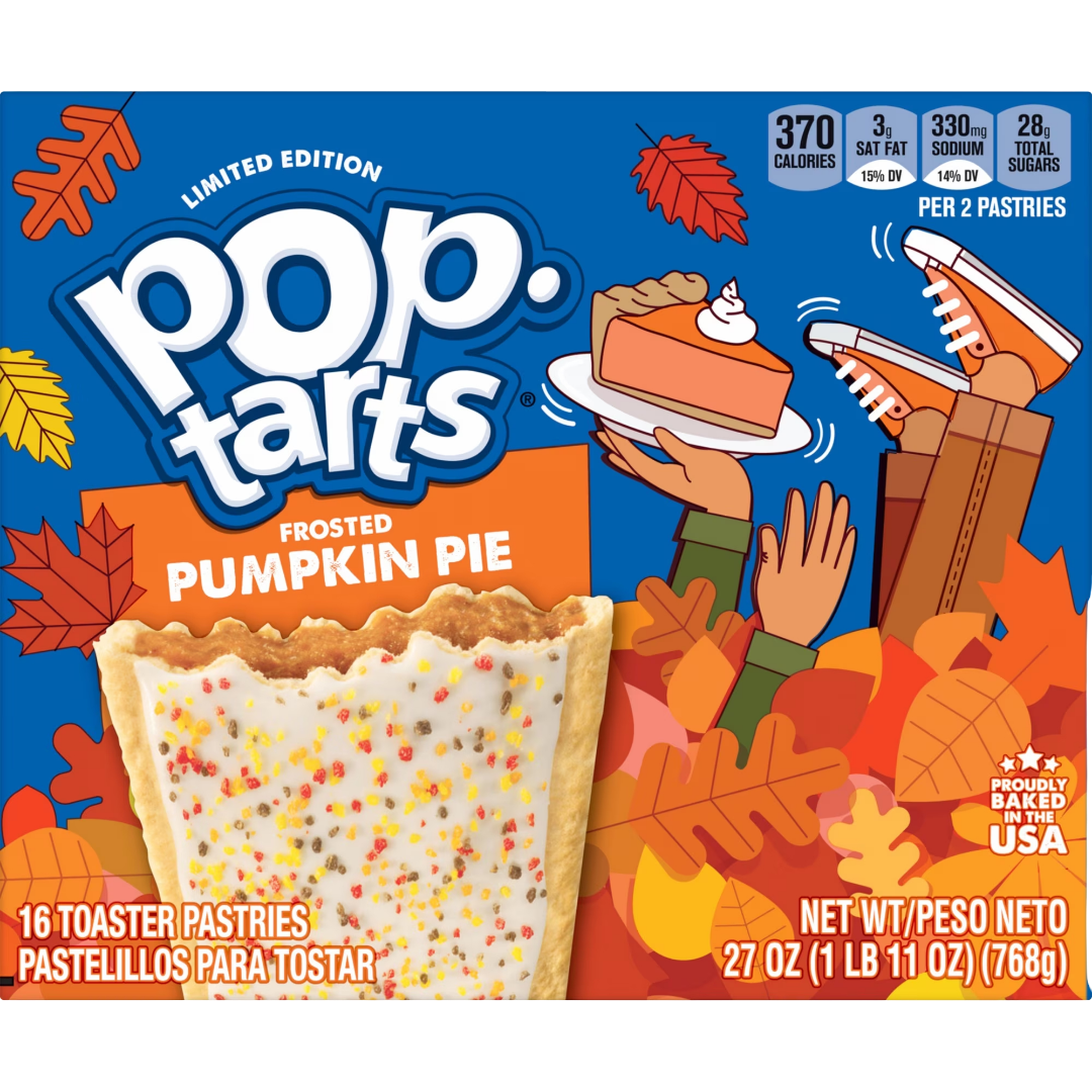 Pop-Tarts Frosted Pumpkin Pie Toaster Pastries, 27 oz