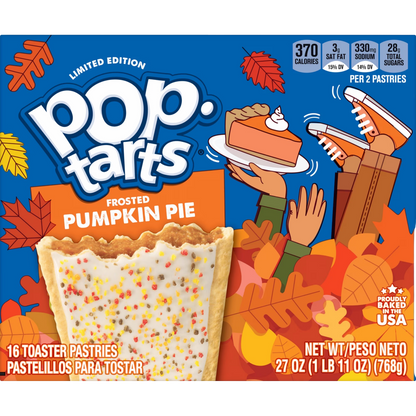 Pop-Tarts Frosted Pumpkin Pie Toaster Pastries, 27 oz