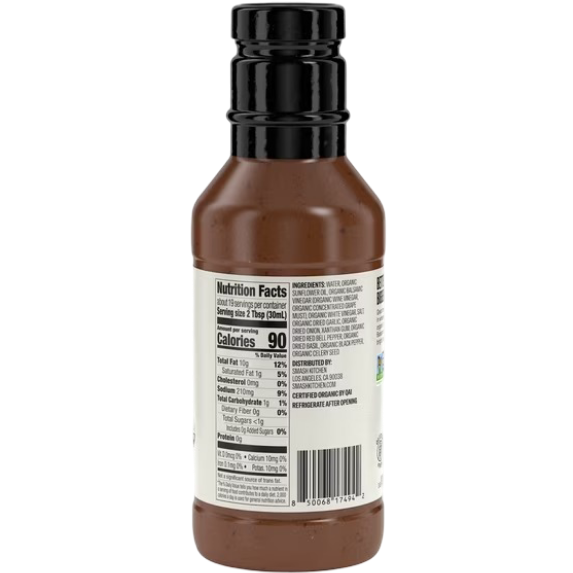 Smash Kitchen Organic Balsamic Vinaigrette Salad Dressing, 16 fl oz