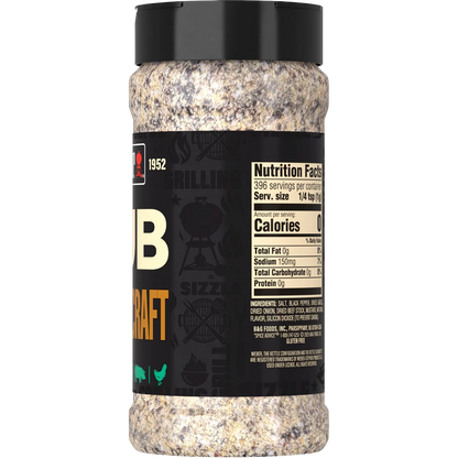 Weber Peppercraft Rub, Black Pepper Seasoning Blend, 14 oz