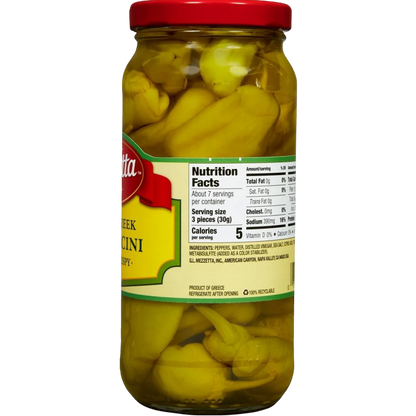 Mezzetta Medium Heat Golden Greek Pepperoncini, 16 fl oz