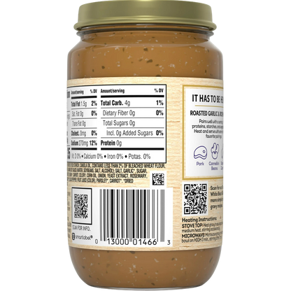 Heinz HomeStyle Roasted Garlic & Rosemary Gravy, Fish-free, 12 oz