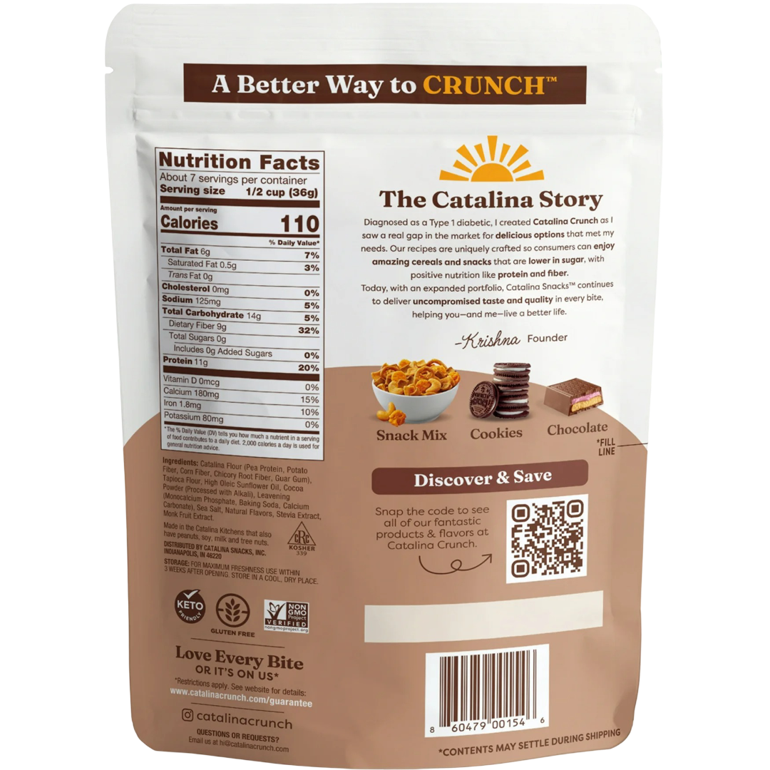 Catalina Crunch Dark Chocolate Protein Cereal, 9 oz