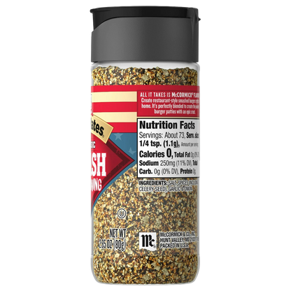 McCormick Grill Mates Gluten Free Smash Burger Seasoning, 2.85oz