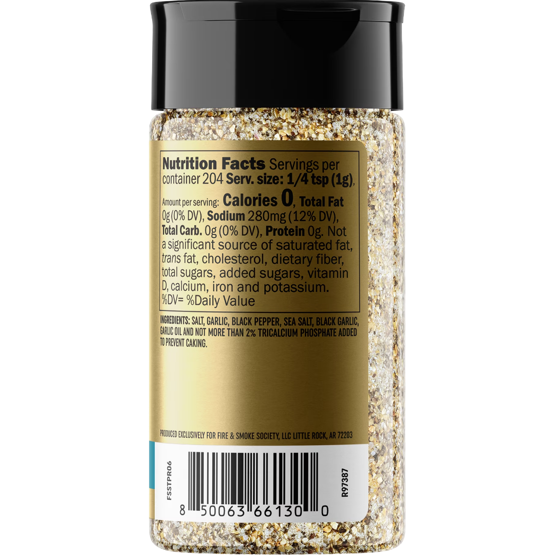 Fire & Smoke Society Steak Perfect Seasoning, BBQ Rub, 7.2 oz