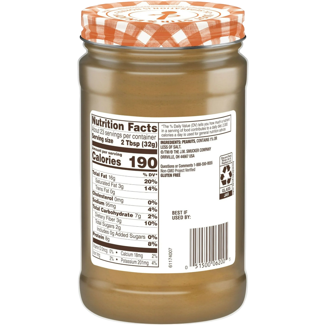Smucker’s Natural Chunky Peanut Butter, 26oz