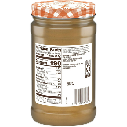 Smucker’s Natural Chunky Peanut Butter, 26oz