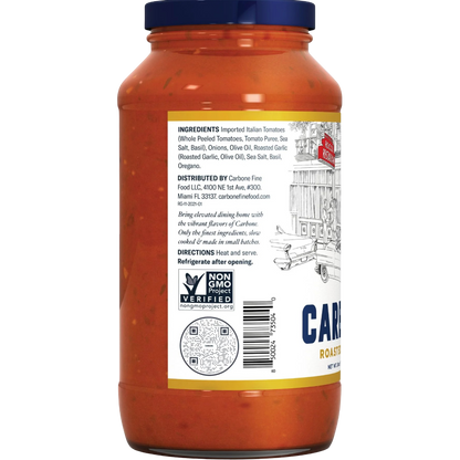 Carbone Fine Foods Roasted Garlic Pasta Sauce, 24 oz