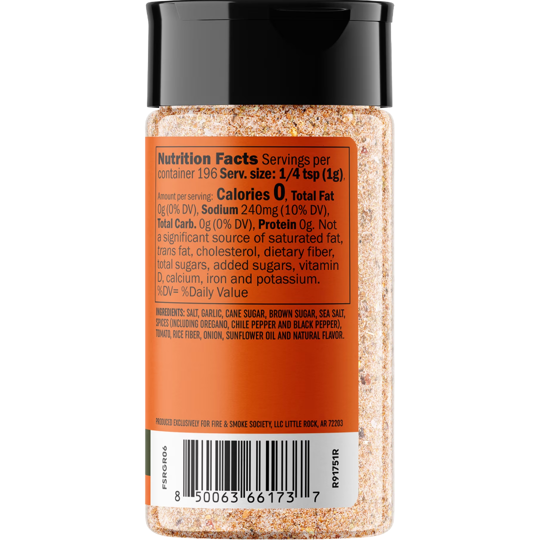 Fire & Smoke Society Roasted Garlic Seasoning, 6.9 oz