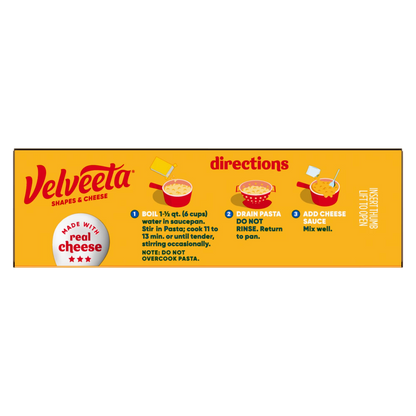 Velveeta USA & Star Shapes Mac and Cheese, 10 oz