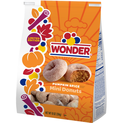 Wonder Pumpkin Spice Flavored Mini Donuts, 10 oz