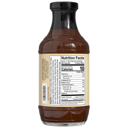 G Hughes Sugar Free Honey Flavored BBQ Sauce, 18oz