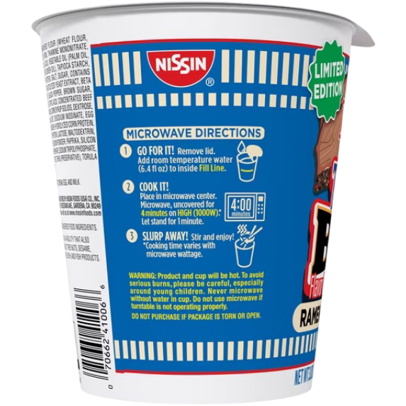 Nissin Cup Noodles Texas BBQ Limited Edition, 3.0 oz