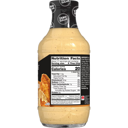 G Hughes Zero Sugar Honey Mustard Dipping Sauce, 18 oz