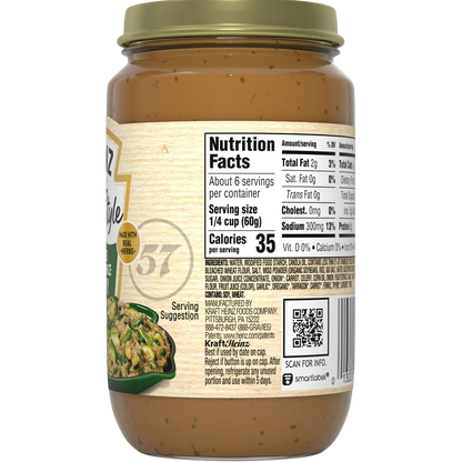 Heinz HomeStyle Herbes de Provence Gravy, Fish-free, 12 oz