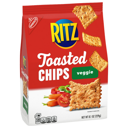 RITZ Toasted Chips Veggie Crackers, 8.1oz