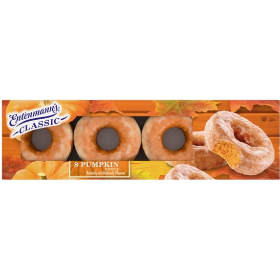 Entenmann's Classic Pumpkin Glazed Donuts, 14.5 oz