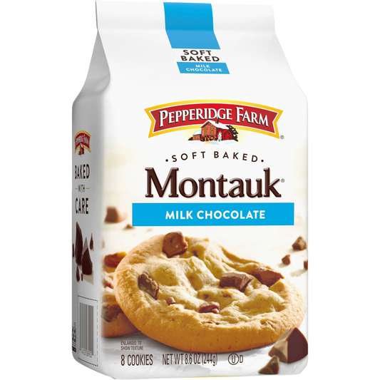 Pepperidge Farm Montauk Soft Baked Milk Chocolate Chunk Cookies, 8.6oz
