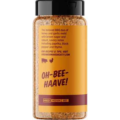 Fire & Smoke Society Honey Garlic BBQ Rub & Seasoning, 9.5 oz