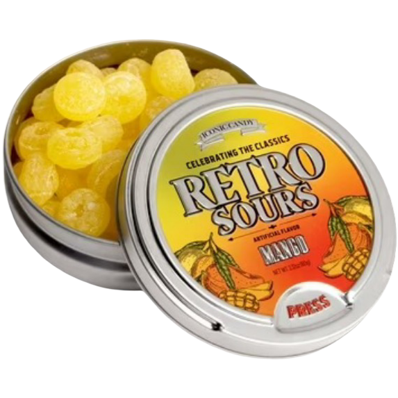 Retro Sours Mango Sour Candy, 2.12 oz