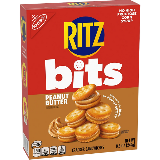 RITZ Bits Peanut Butter Sandwich Crackers, 8.8 oz