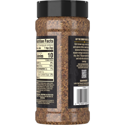 Weber Smoky Brown Sugar Dry Rub, 12oz