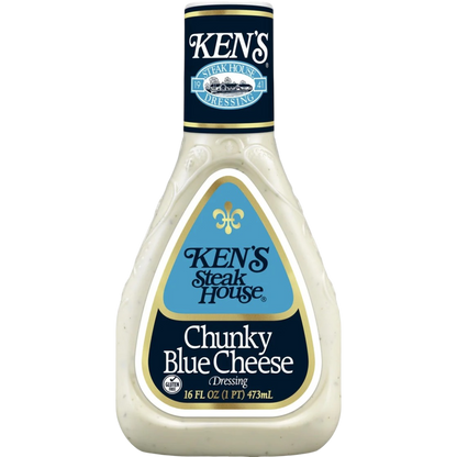 Ken's Steak House Chunky Blue Cheese Salad Dressing, 16 fl oz
