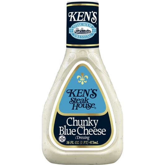 Ken's Steak House Chunky Blue Cheese Salad Dressing, 16 fl oz