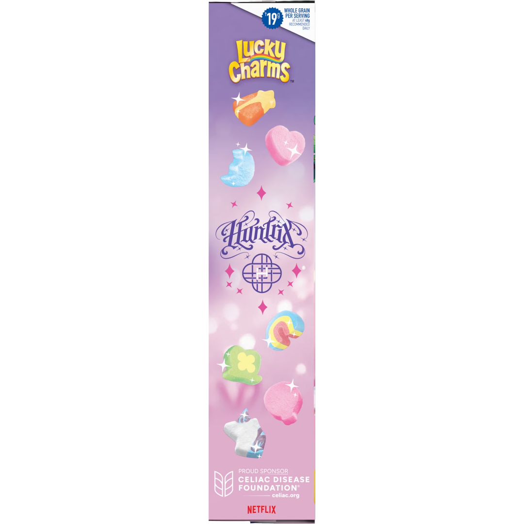 Lucky Charms Cereal KPop Demon Hunters, HUNTR/X Peach Mango, 18.6 oz