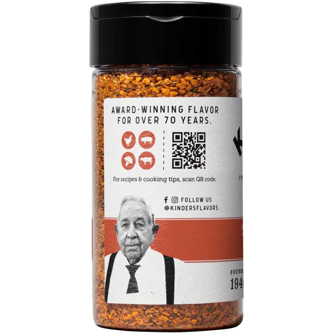 Kinder's Spicy Garlic Crunch Seasoning Blend with Chilis, Garlic, & Sea Salt, 6.6 oz