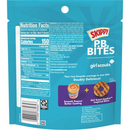 SKIPPY PB Bites Girl Scouts Coconut Caramel Snack, 5.5 oz