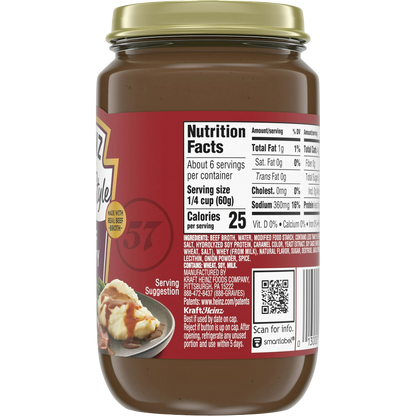 Heinz HomeStyle Beef Gravy, 12oz