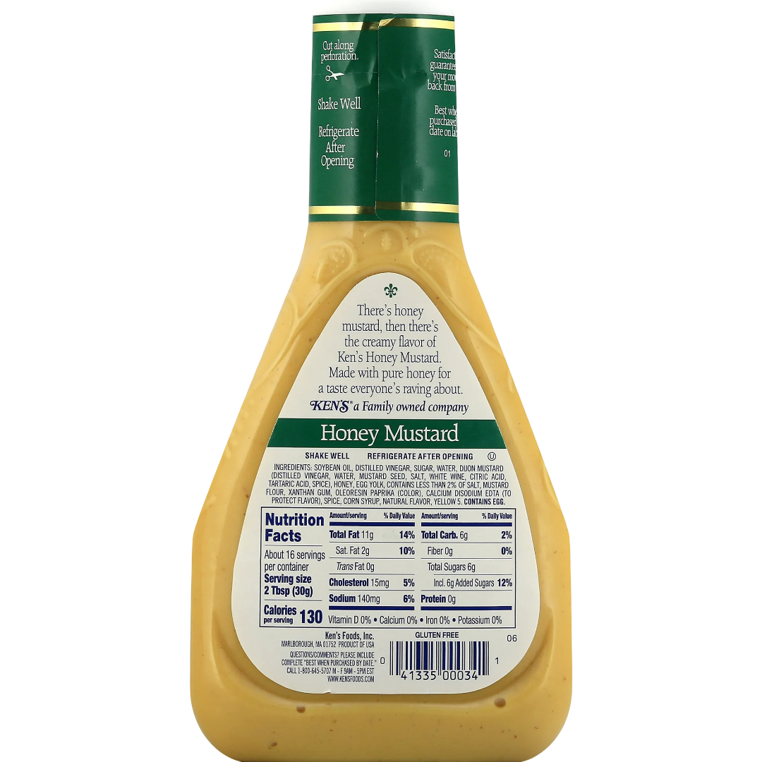 Ken's Steak House Honey Mustard Dressing, 16 fl oz