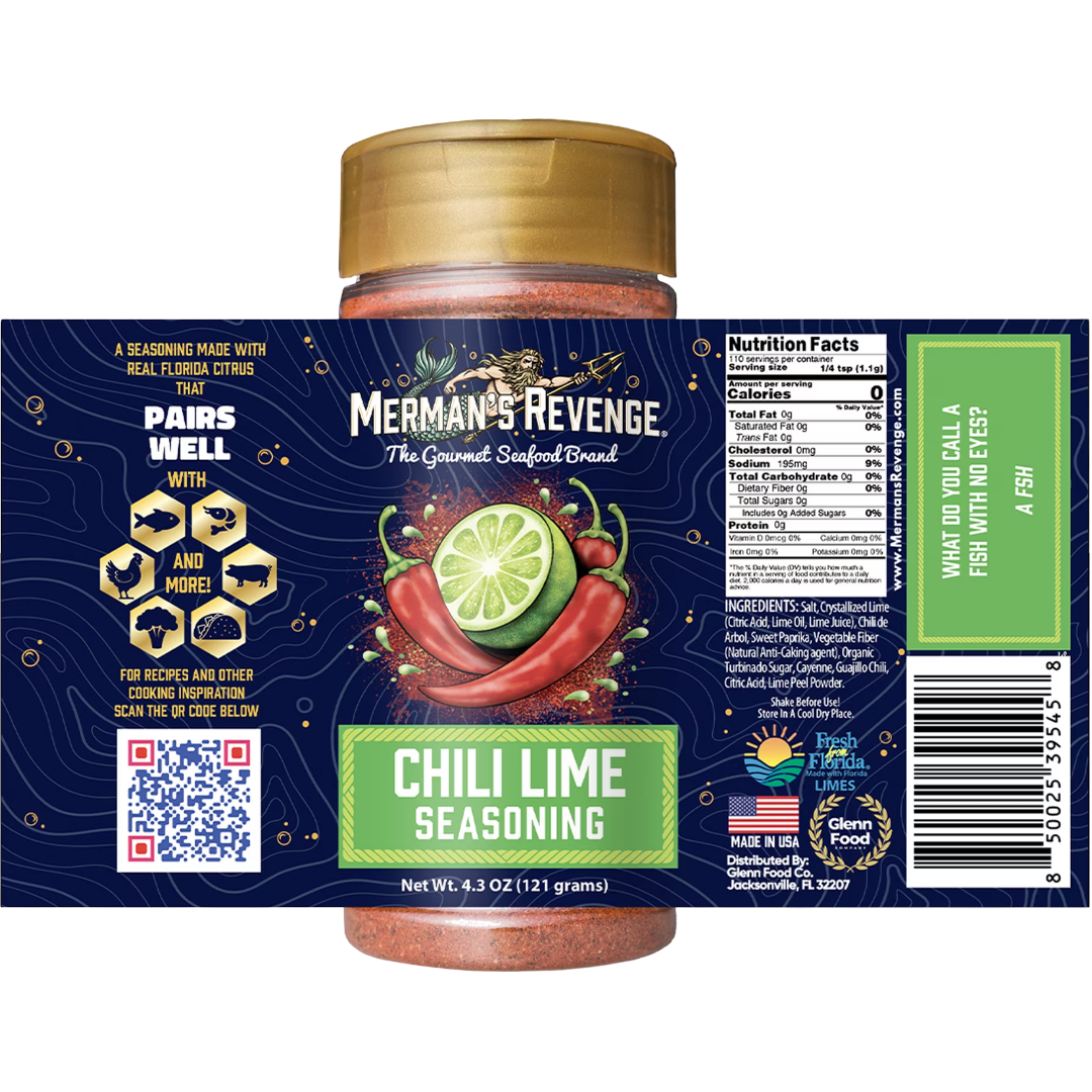 Merman’s Revenge Chili Lime Seasoning, 4.30 oz