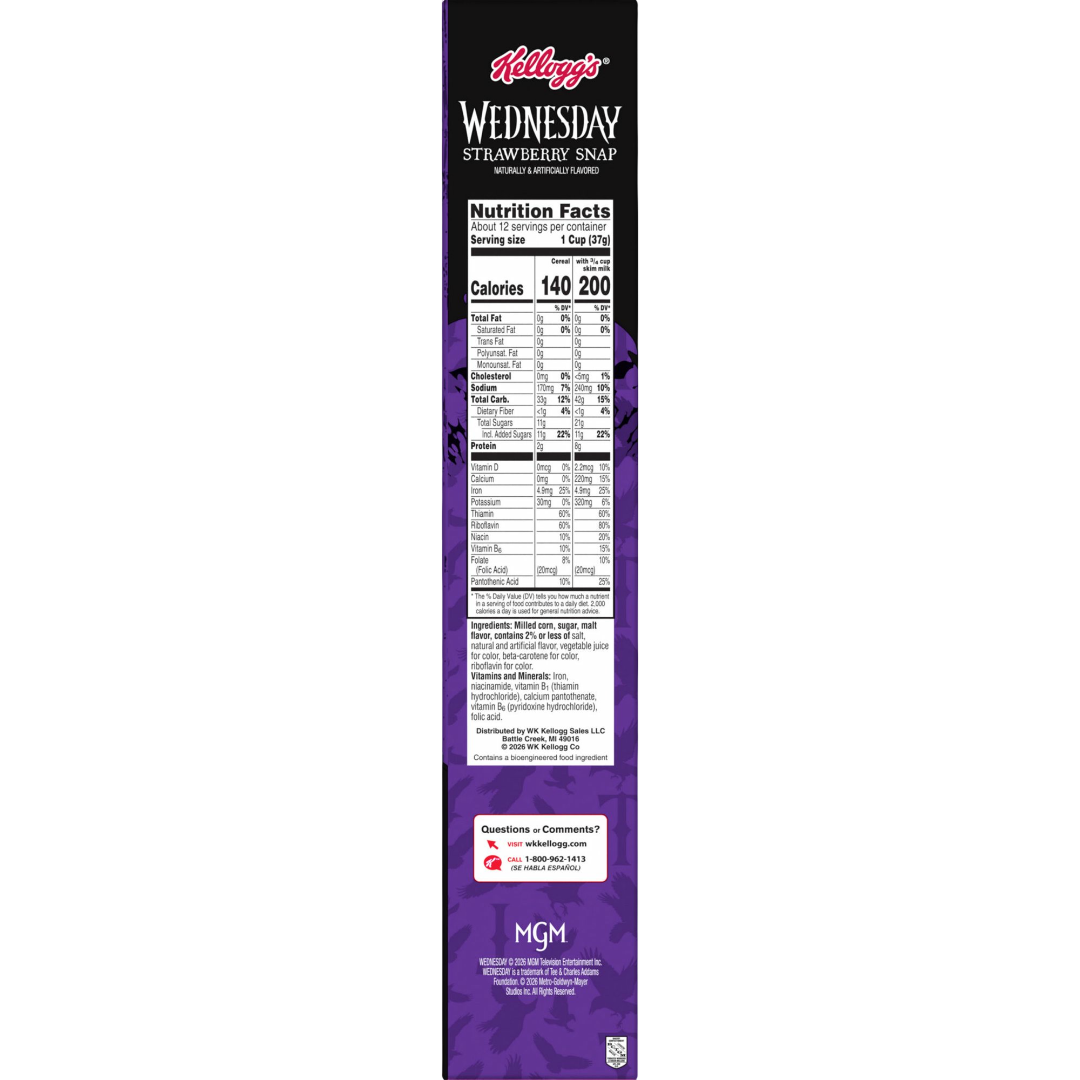 Kellogg's Strawberry Snap Wednesday Breakfast Cereal, 15.4 oz