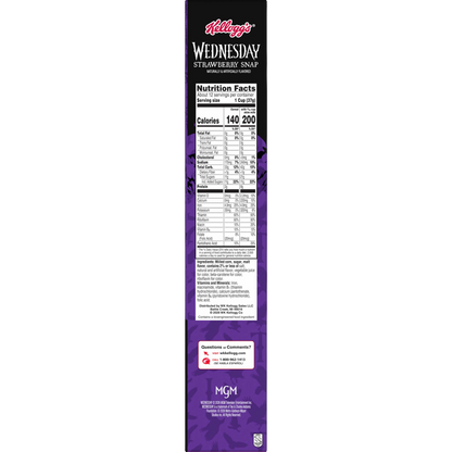 Kellogg's Strawberry Snap Wednesday Breakfast Cereal, 15.4 oz