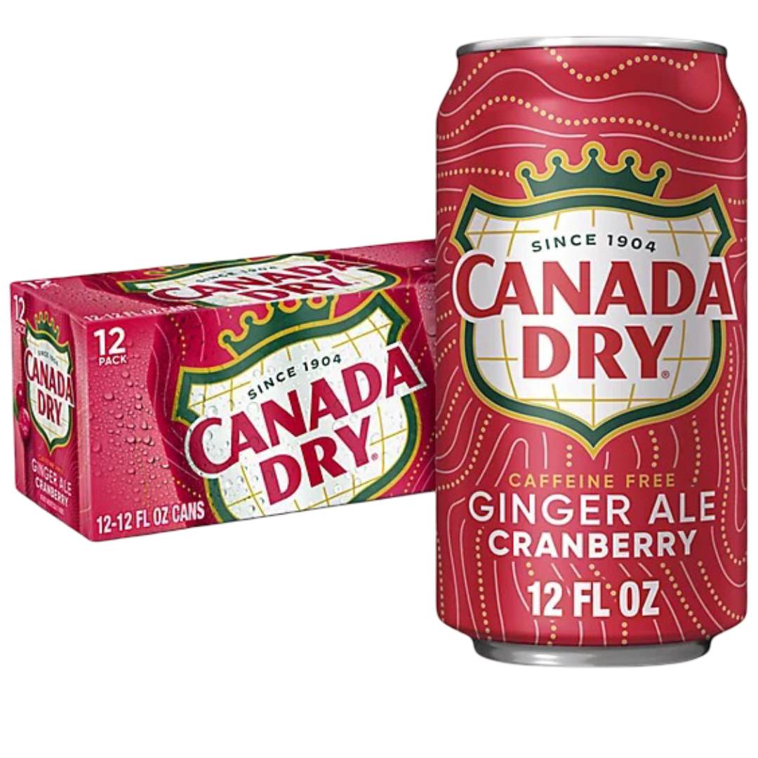 Canada Dry Cranberry Ginger Ale, 12 Pack of 12oz Cans