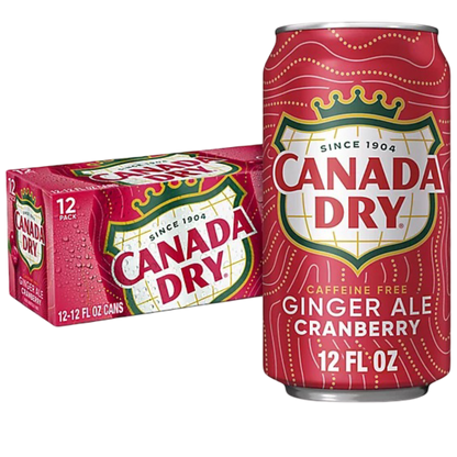 Canada Dry Cranberry Ginger Ale, 12 Pack of 12oz Cans