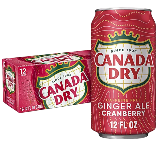 Canada Dry Cranberry Ginger Ale, 12 Pack of 12oz Cans