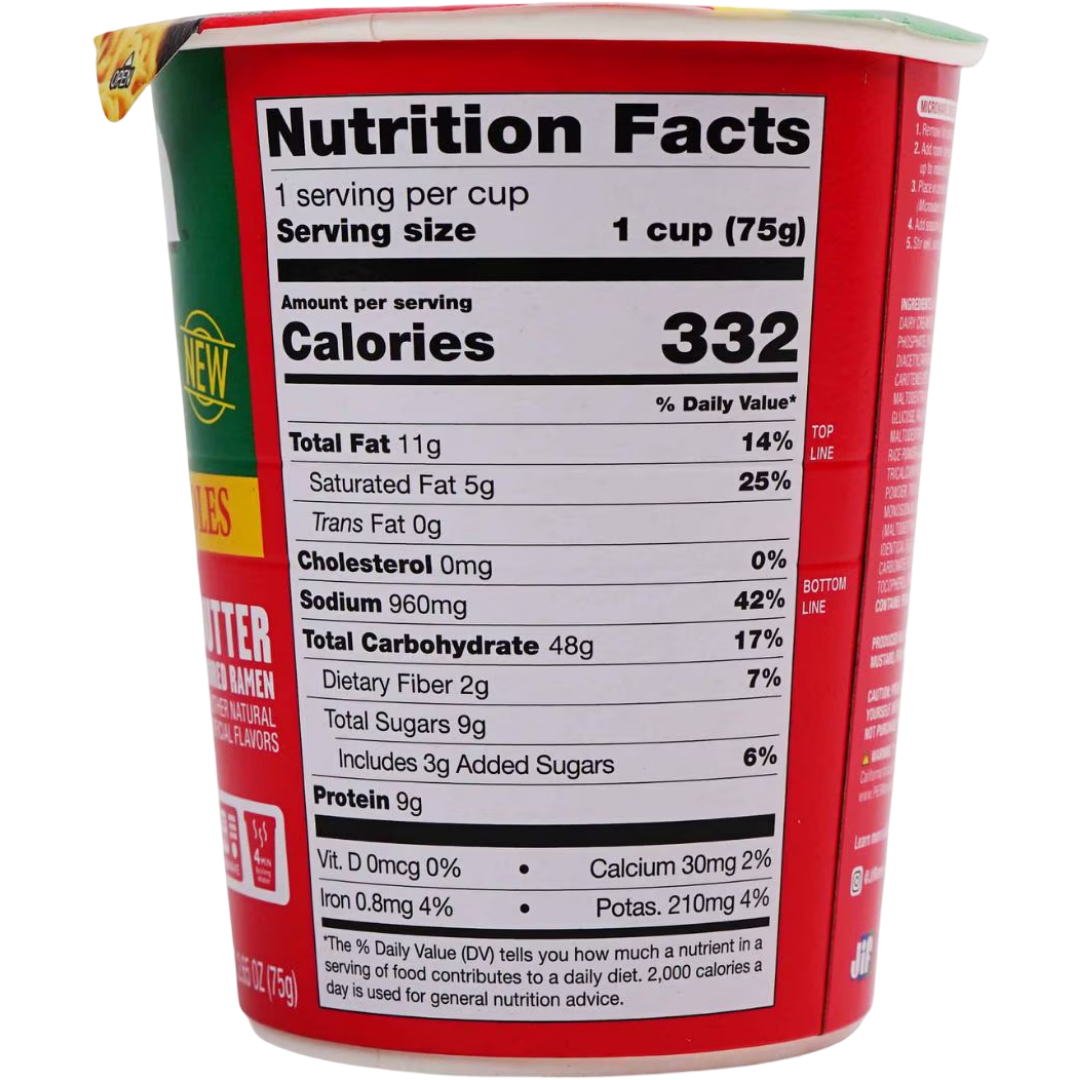 JIF Peanut Butter Instant Ramen Stir-Fry Style Noodles, 2.65 oz