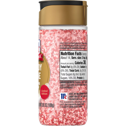 McCormick Candy Cane Finishing Sugar, 3.81 oz