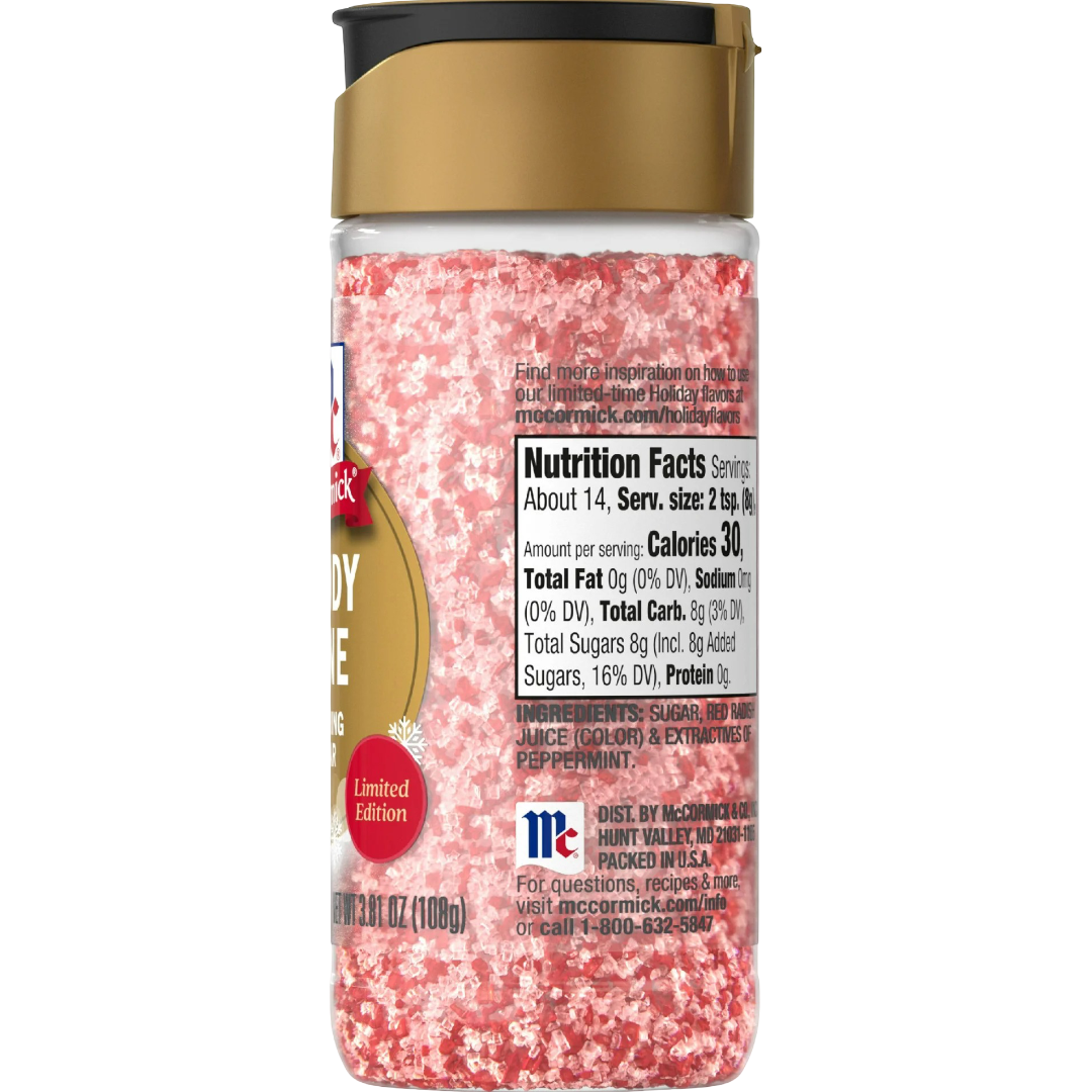 McCormick Candy Cane Finishing Sugar, 3.81oz