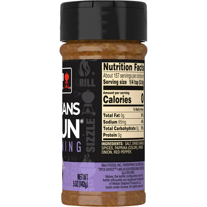 Weber N'Orleans Cajun Seasoning, Gluten Free, 5oz