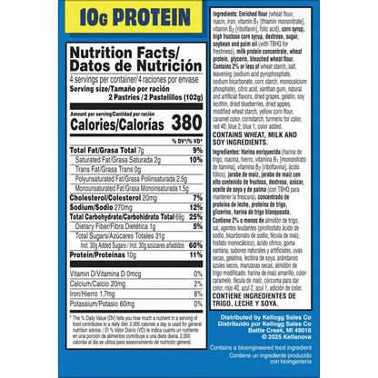 Pop-Tarts Protein Bumpin' Blueberry Toaster Pastries, 14.3oz