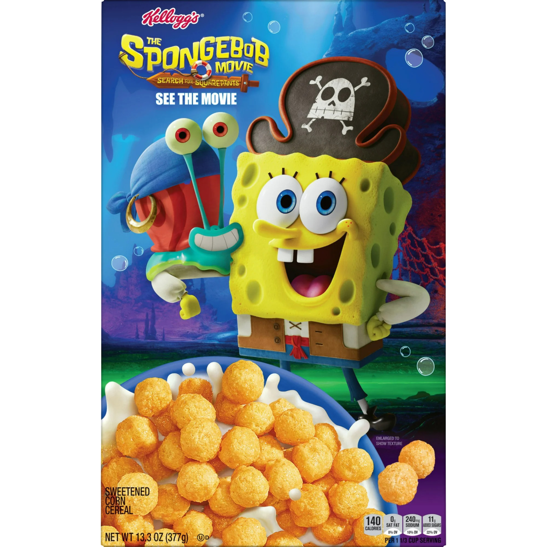 Kellogg’s The SpongeBob Movie: Search for SquarePants Breakfast Cereal 13.3oz