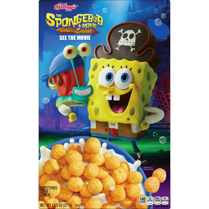 Kellogg’s The SpongeBob Movie: Search for SquarePants Breakfast Cereal 13.3oz