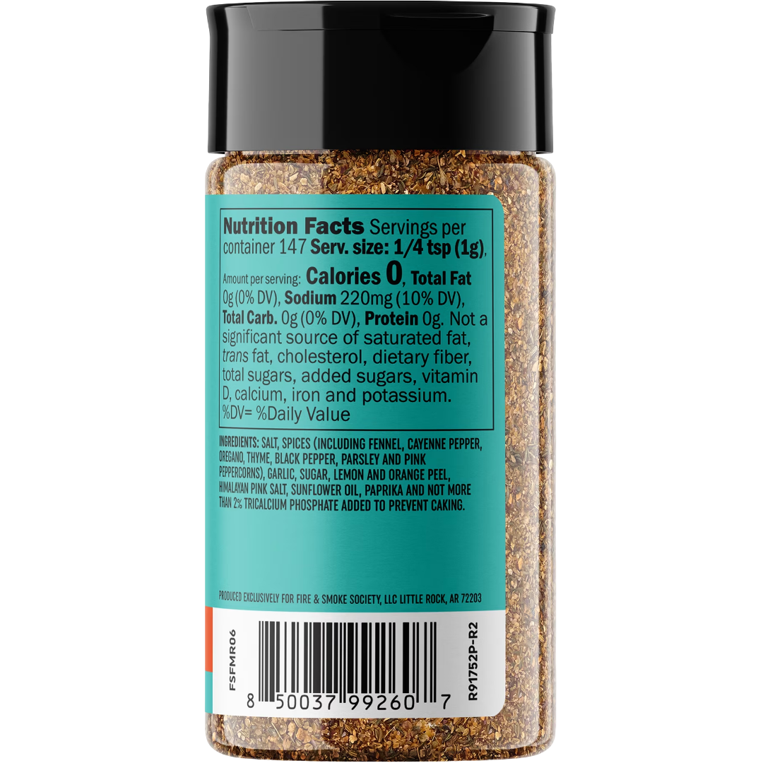 Fire & Smoke Society Fish Monger Fish Seasoning Blend, 5.2 oz
