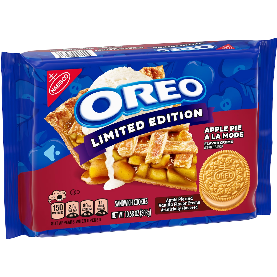 OREO Apple Pie a la Mode Sandwich Cookies, Limited Edition, 10.68 oz