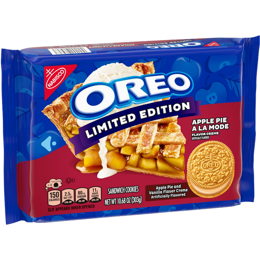 OREO Apple Pie a la Mode Sandwich Cookies, Limited Edition, 10.68 oz
