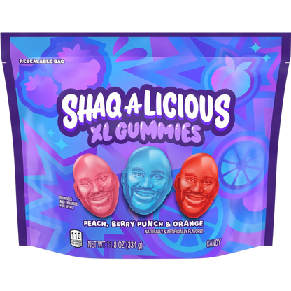 Shaq-A-Licious XL Gummies Original Flavor Chewy Candy